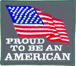 Flag Patches - Proud to be American